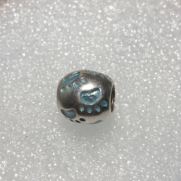 Paws sterling charm bead - Picture 1 of 3